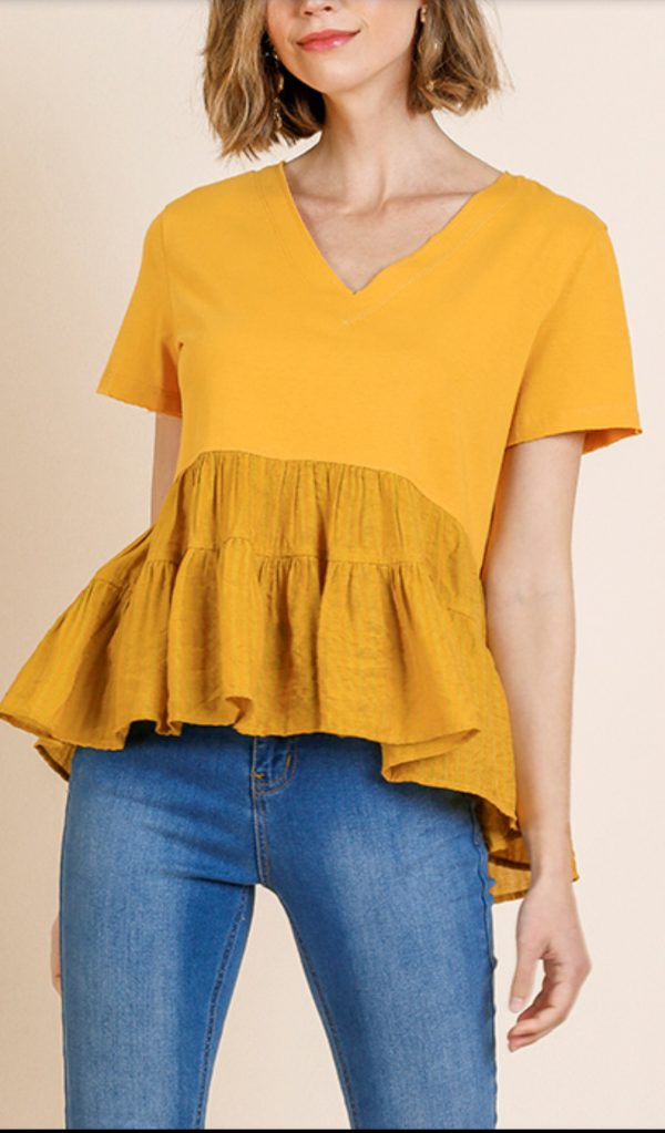 Goldenrod yellow top