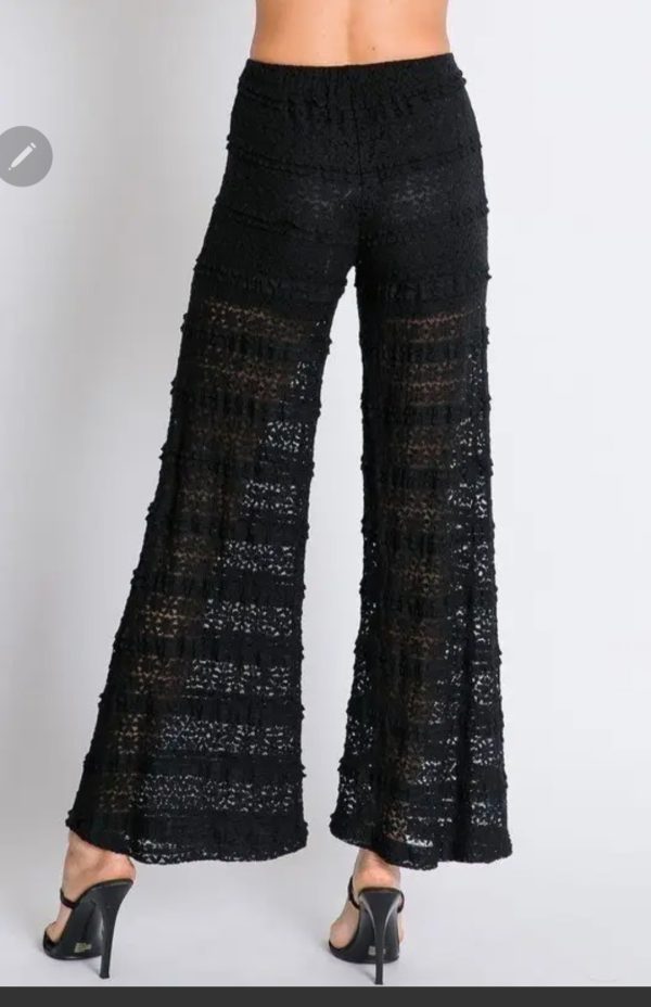 Black lace pant